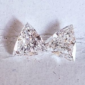 Certified 0.80ct G SI Loose Trillions Diamonds